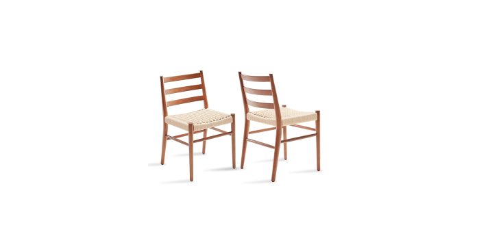 Metal Wood-Grain Chair